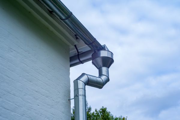 Metal Downspout Replacement in Stafford