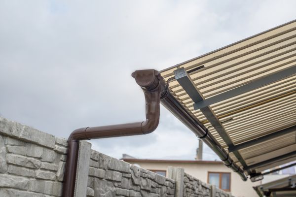 Plastic Downspout Installation in Stafford